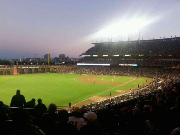 Oracle Park, section: VR323, row: I, seat: 19
