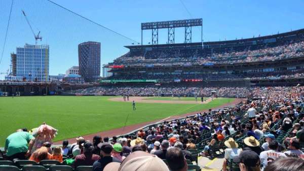 Oracle Park, section: 135, row: 20, seat: 3