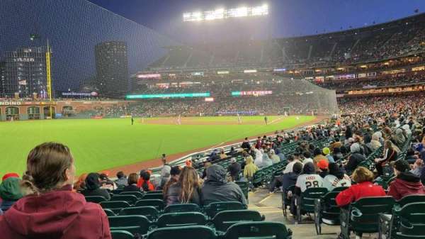 Oracle Park, section: 135, row: 20, seat: 2