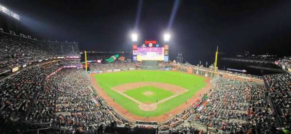 Oracle Park, section: VR315, row: 1, seat: 7