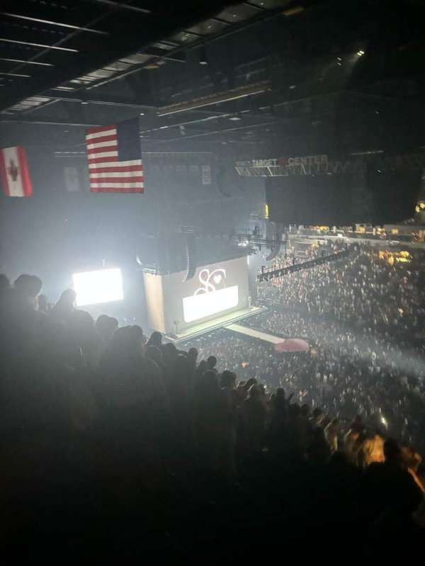 Target Center, section: 208, row: S, seat: 6