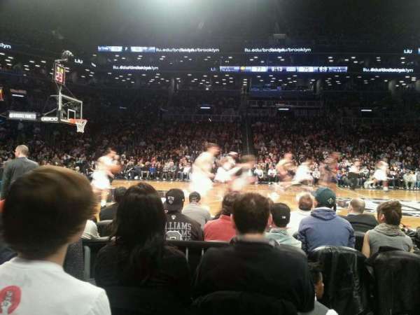 Barclays Center, section: 9, row: 1, seat: 8