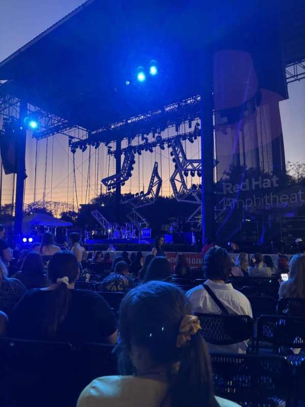 Red Hat Amphitheater, section: 1, row: P, seat: 9