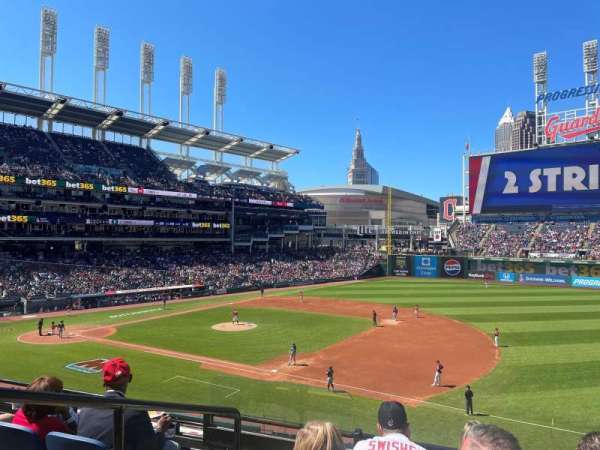 Progressive Field, section: 336, row: D, seat: 10