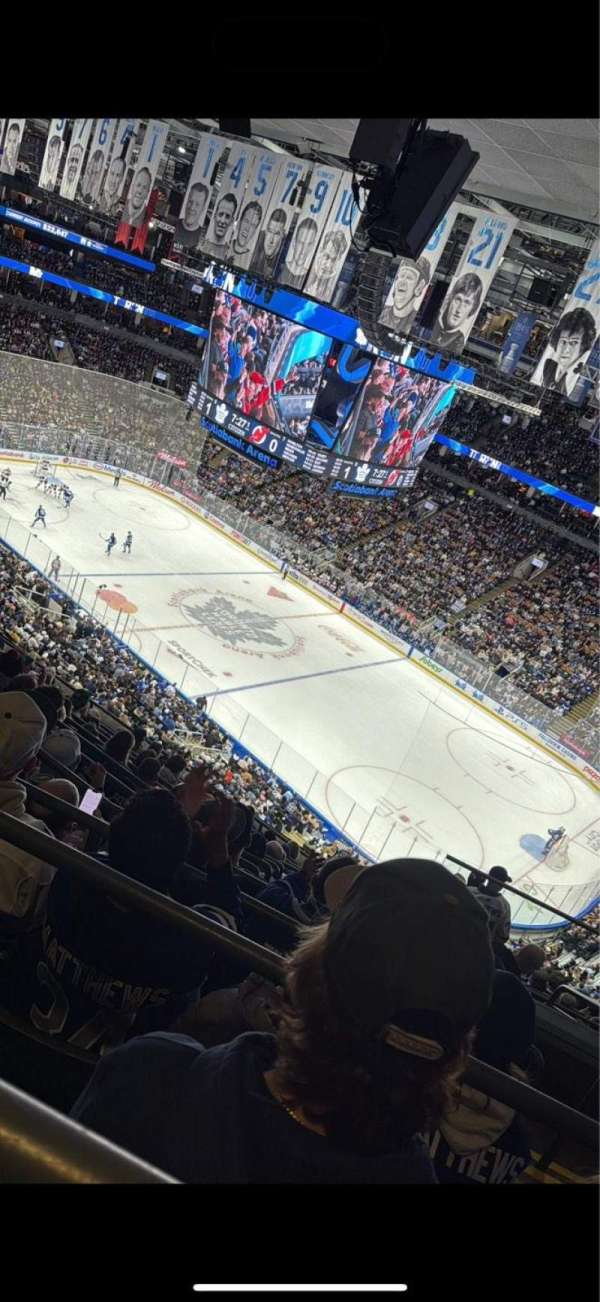 Scotiabank arena, section: 307, row: 12, seat: 2