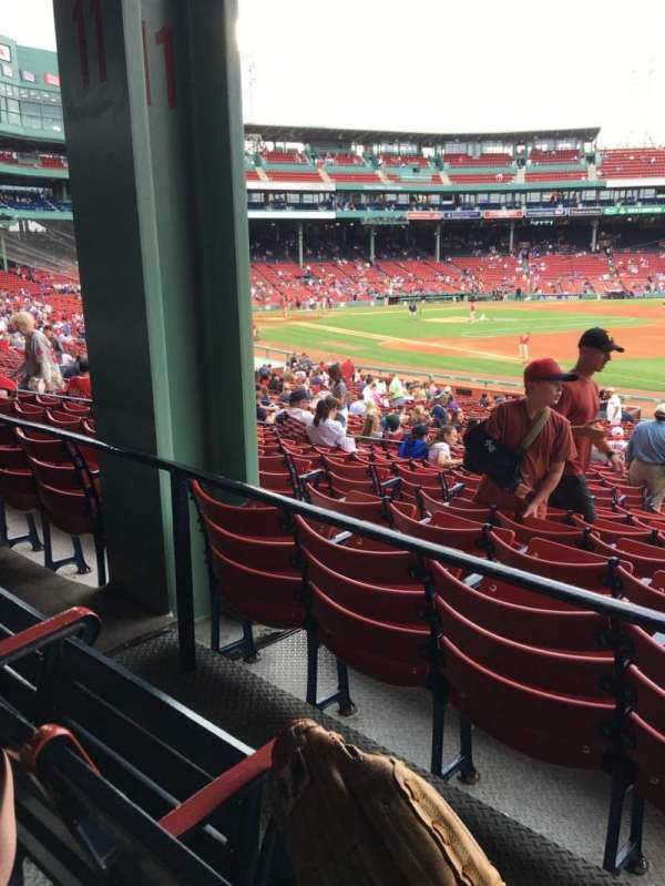 Fenway Park, section: Grandstand 11, row: 2, seat: 3