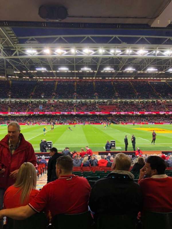Principality Stadium, section: L31, row: 19, seat: 2