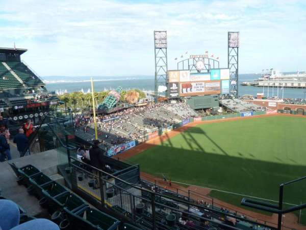 Oracle Park, section: VR326, row: 2, seat: 1