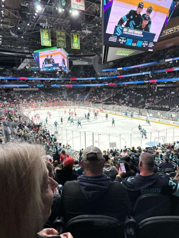 Climate Pledge Arena, section: 22, row: W, seat: 14