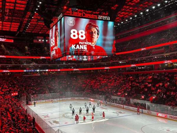 Little Caesars Arena, section: 104, row: 22, seat: 14