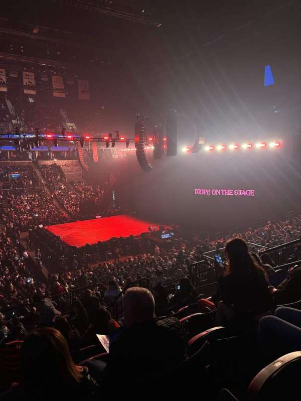 Barclays Center, section: 108, row: 9, seat: 7