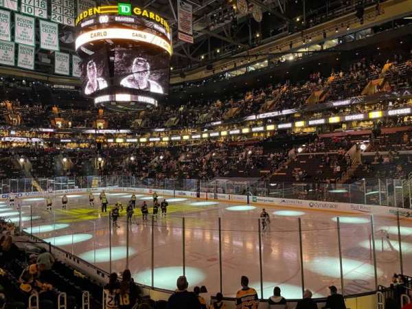 TD Garden, section: 19, row: 13, seat: 15