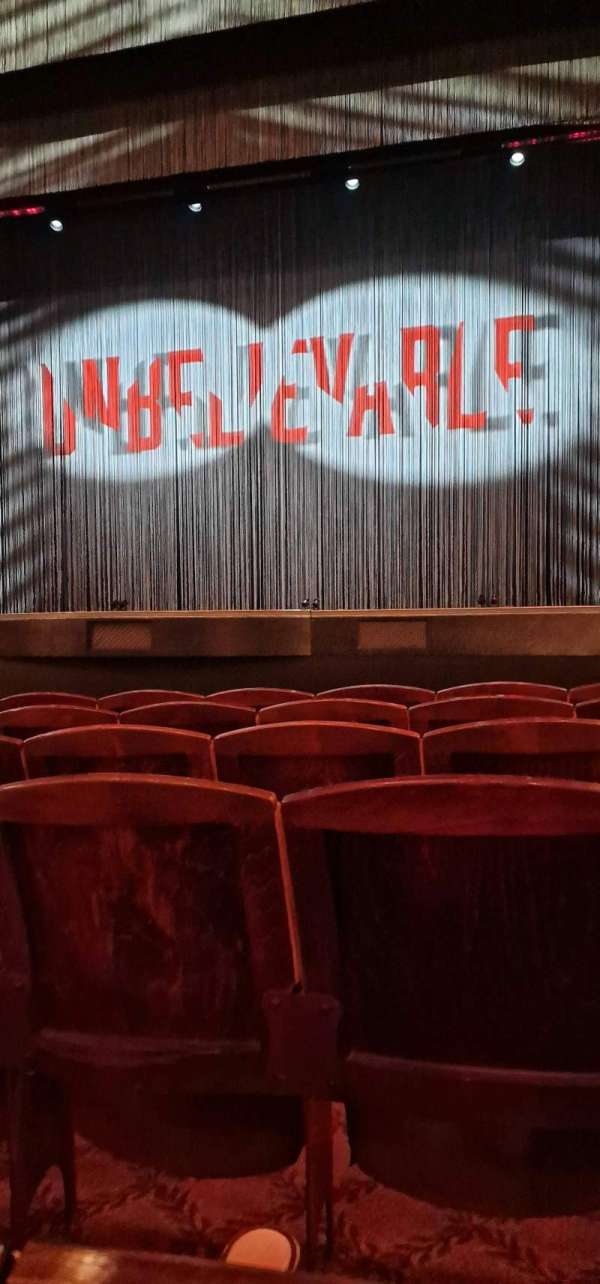 Criterion Theatre, section: Stalls, row: G, seat: 8
