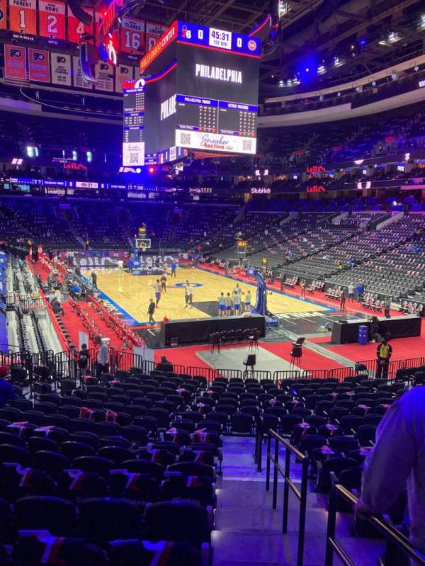 Xfinity Mobile Arena, section: 106, row: 18, seat: 1
