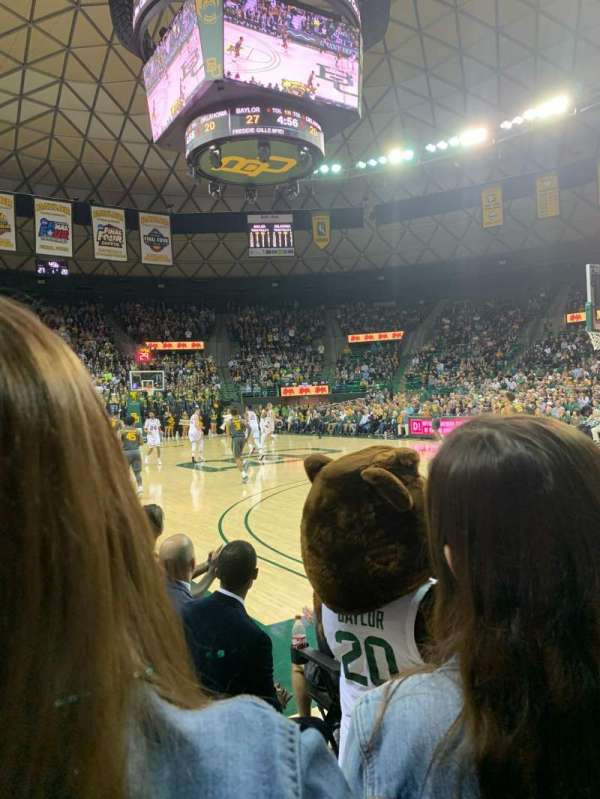 Ferrell Center, section: FL B, row: 2