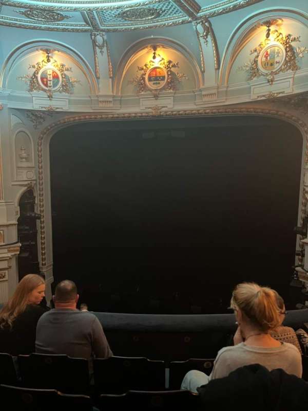 Ambassadors Theatre, section: Circle, row: D, seat: 4