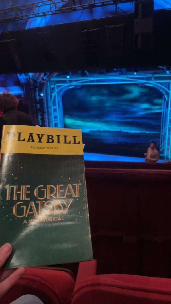 Broadway Theatre - 53rd Street, section: Rear Mezzanine RC, row: b, seat: 9