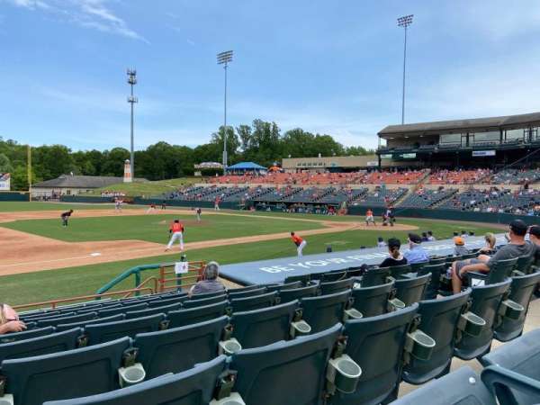 Prince George's Stadium, section: 118, row: K, seat: 4