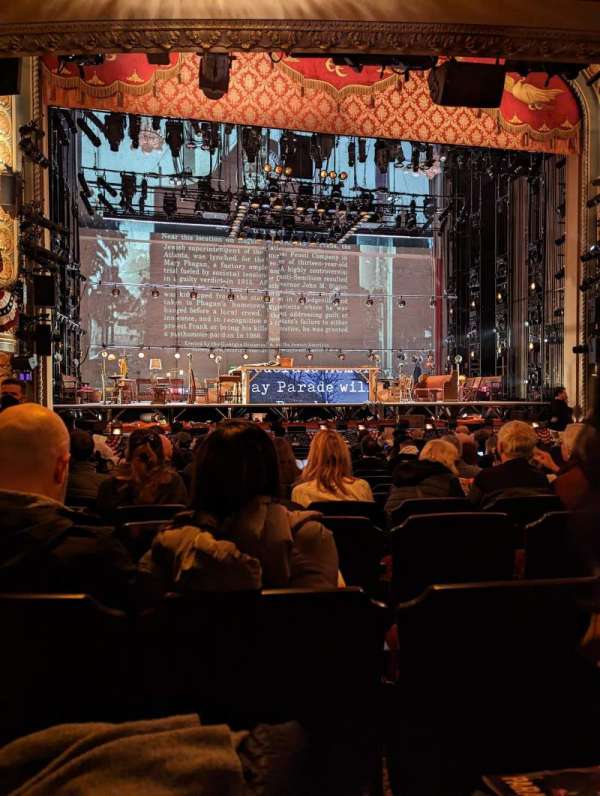 Bernard B. Jacobs Theatre, section: Orchestra C, row: M, seat: 116