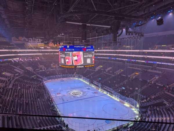 Crypto.com Arena, section: 312, row: 1, seat: 7