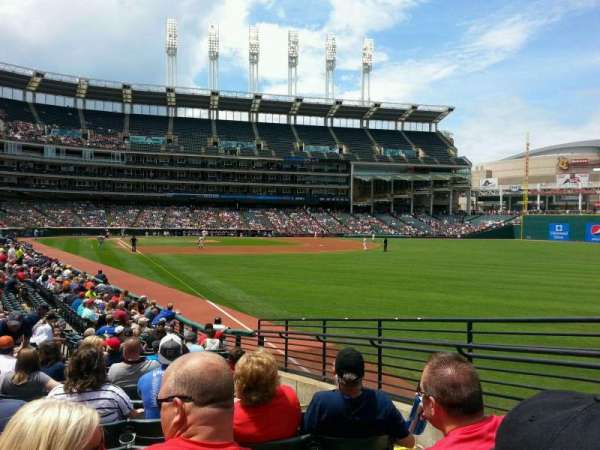 Progressive Field, section: 117, row: S, seat: 3