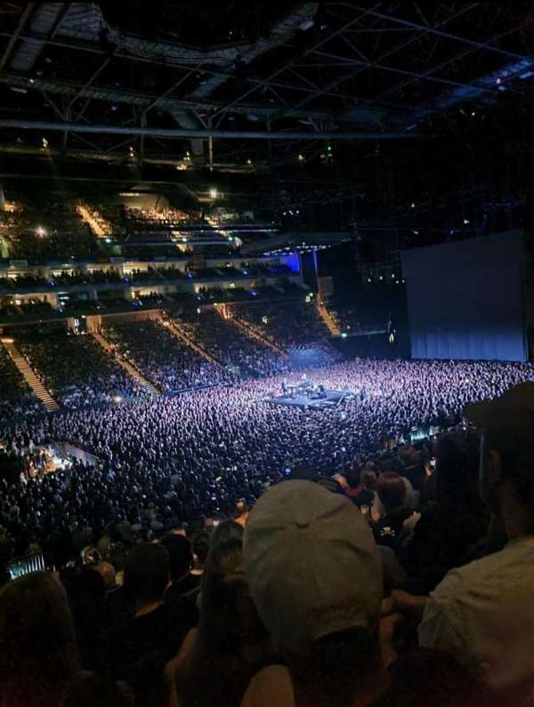 The O2, London, section: 110, row: Z, seat: 296