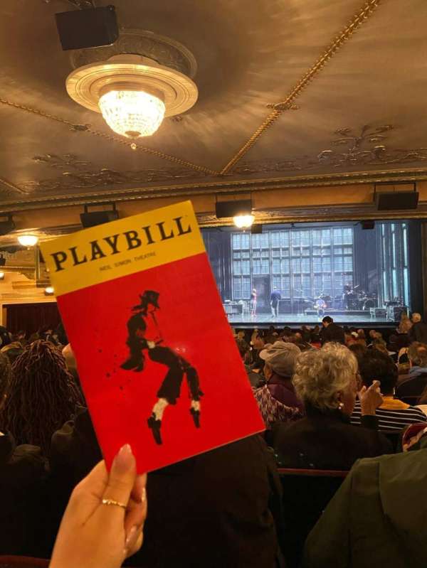Neil Simon Theatre, section: Orchestra C, row: X, seat: 108
