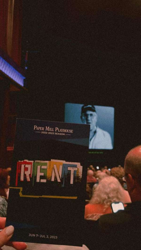 Paper Mill Playhouse, section: Orchestra L, row: S, seat: 17