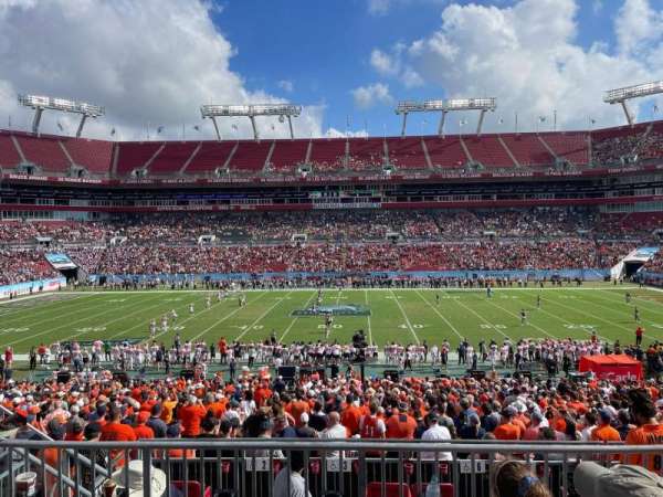 Raymond James Stadium, section: 211, row: D, seat: 6