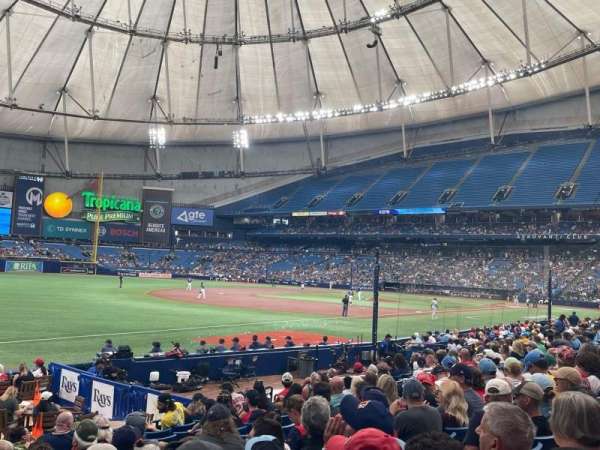 Tropicana Field, section: 129, row: S, seat: 1