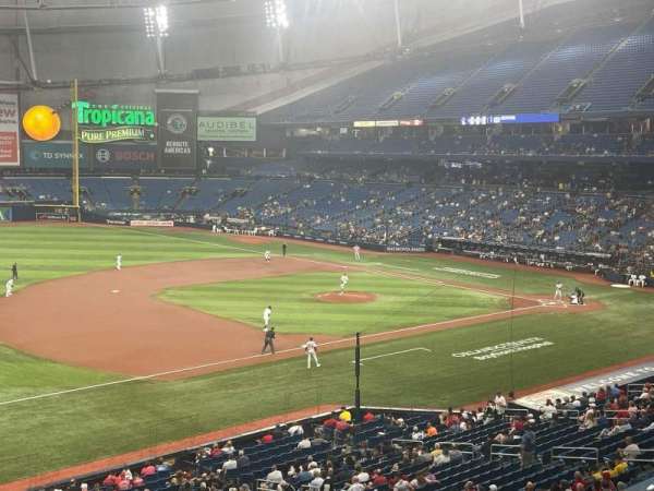 Tropicana Field, section: 217, row: A, seat: 22