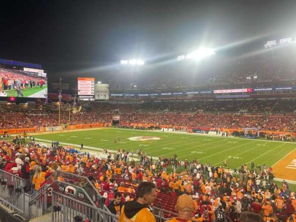 Raymond James Stadium, section: 215, row: D, seat: 8