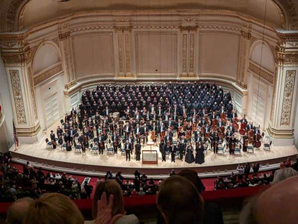 Carnegie Hall, section: Lower Balcony RC, row: D, seat: 108
