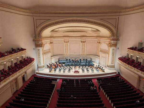 Carnegie Hall, section: Dress Circle C, row: AA, seat: 102