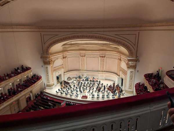 Carnegie Hall, section: Lower Balcony RC, row: B, seat: 6