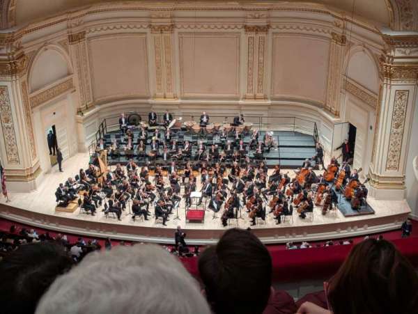 Carnegie Hall, section: Lower Balcony RC, row: C, seat: 110