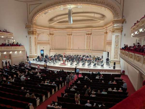Carnegie Hall, section: Box 21, row: 1, seat: 1