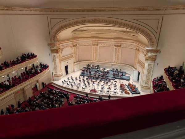 Carnegie Hall, section: Lower Balcony R, row: A, seat: 10