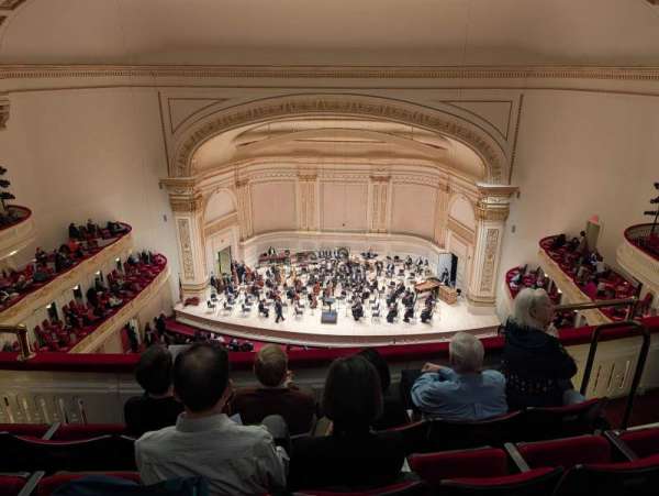 Carnegie Hall, section: Lower Balcony RC, row: D, seat: 10