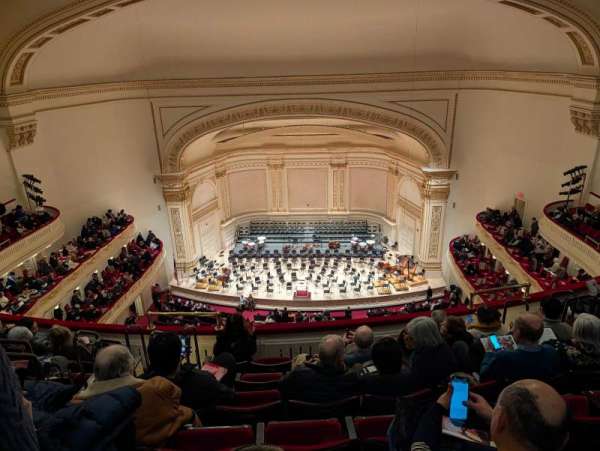 Carnegie Hall, section: Lower Balcony RC, row: G, seat: 106