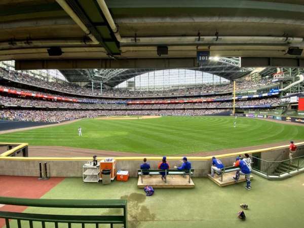 American Family Field, section: 101, row: 2, seat: 2
