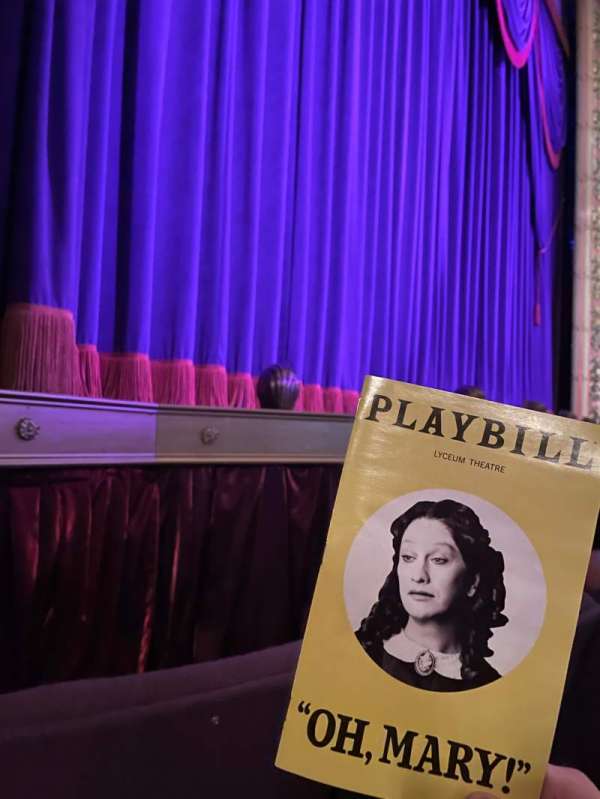 Lyceum Theatre, Broadway, section: Orchestra L, row: B, seat: 5