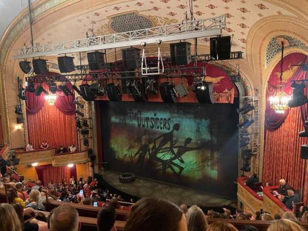 Bernard B. Jacobs Theatre, section: Mezzanine R, row: H, seat: 22