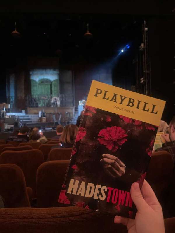 Forrest Theatre, section: Orchestra C, row: H, seat: 106