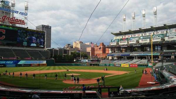 Progressive Field, section: 154, row: AA, seat: 13