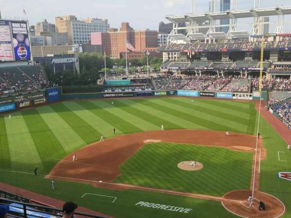Progressive Field, section: 558, row: A, seat: 10
