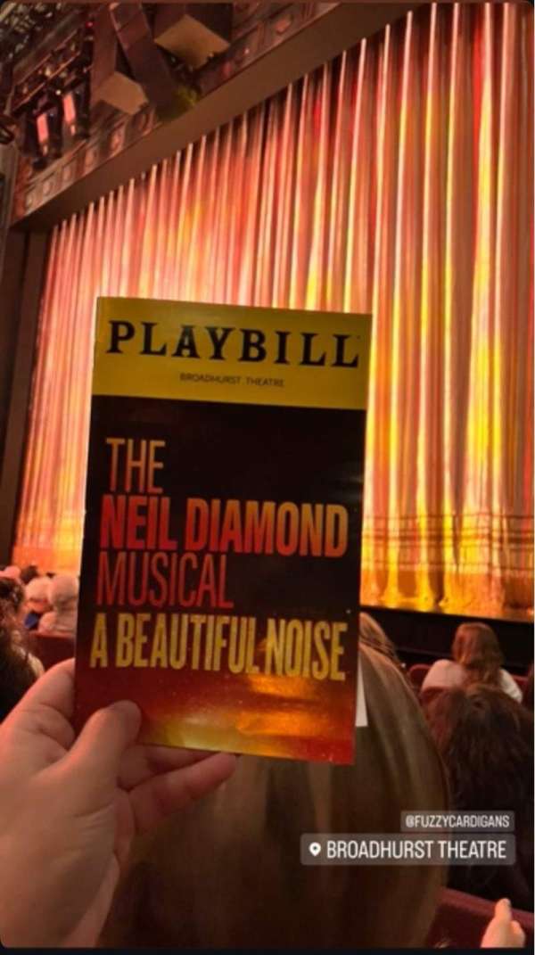 Broadhurst Theatre, section: Orchestra R, row: N, seat: 16