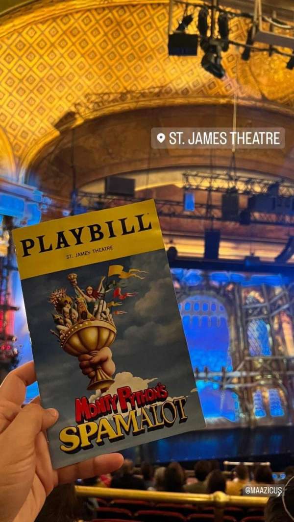 St. James Theatre, section: Mezzanine L, row: K, seat: 15