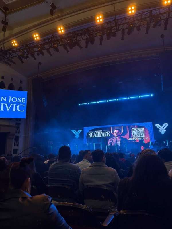 San Jose Civic, section: 102, row: M, seat: 2