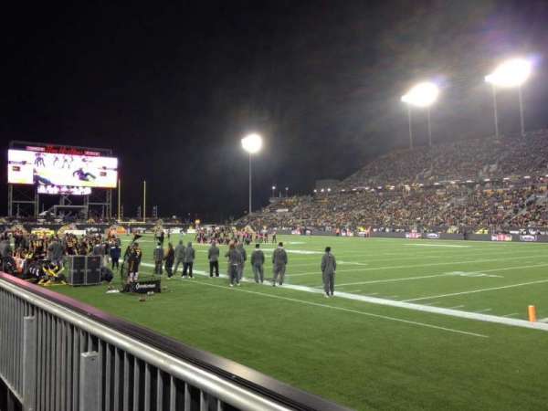 Hamilton Stadium, section: 102, row: 1, seat: 22